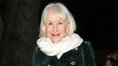 Helen Mirren's green velvet coat is the luxurious outerwear that will work long after Christmas