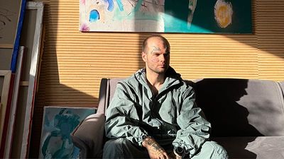 Captured on canvas: a soldier paints a year of fighting against Russia's war on Ukraine