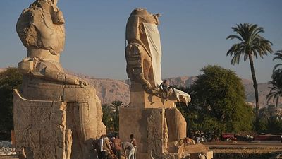 Egypt completes restoration of towering Colossi of Memnon statues