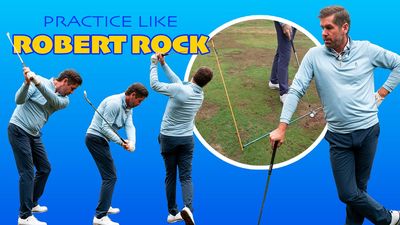 How To Build The Hitting Station Used By Robert Rock When Practicing His Picture-Perfect Golf Swing