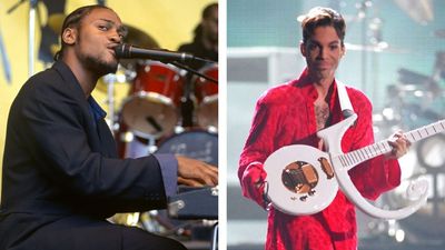 “Right in front of his keyboard rig was the big symbol guitar. He looks at me, he points at it. I'm like, 'Hell no! I'm not touching that thing!”: D’Angelo was so in awe of Prince that he refused to play his guitar on the one occasion they shared a stage