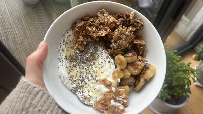 I tried the viral banana bread granola recipe—it took five minutes to prep and gave me a sweet fiber-packed breakfast for a whole week