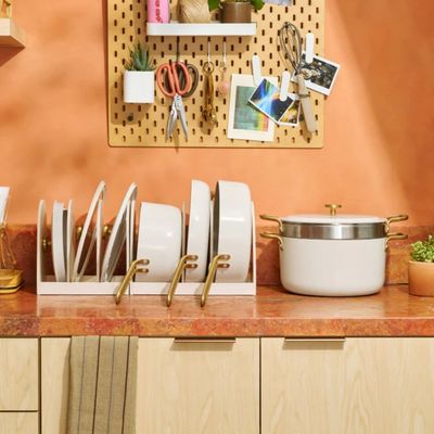 This stunning Our Place ceramic cookware set is the highlight of my kitchen – the non-toxic non-stick surface makes it a dream to cook with and clean