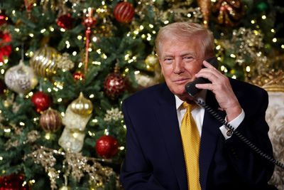 Trump’s Christmas Eve calls with children asking about Santa’s whereabouts are steeped in partisan politics
