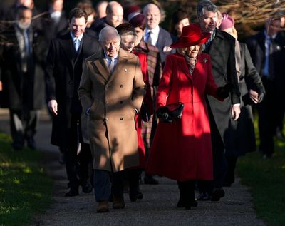 King and Queen lead royals at Sandringham Christmas Day service