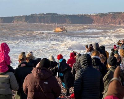 Two men missing in sea off Devon beach on Christmas Day