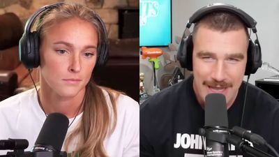 Kylie Kelce Was Suspicious Of Travis Saying He Doesn’t Fight With Taylor Swift. She Just (Publicly) Called Him On It