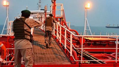 Iranian navy seizes 'foreign' oil tanker in the Strait of Hormuz