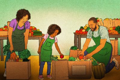 Not too young to help: Families find ways to volunteer with small children