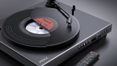 This vinyl deck is also a CD player – with a cunning, hidden transport inside