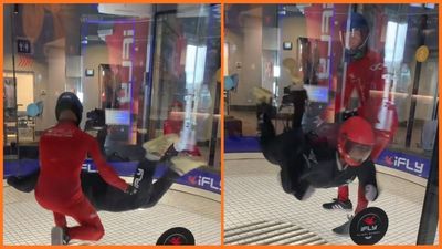 Woman lies about weight on iFLY form, instantly regrets it as she ‘almost took the instructor out’