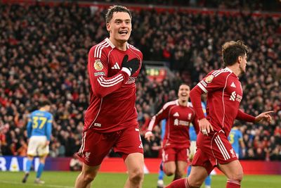 Liverpool 2-1 Wolves: Wirtz scores first goal as Reds end year with Anfield win
