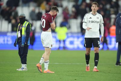 Ollie Scarles in tears after his mistake gifts Fulham victory at West Ham
