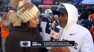 Penn State Interim Head Coach Terry Smith Calls Pinstripe Bowl Win ‘Greatest Moment of My Life’