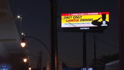 A Dig at Trump? Billboards Near Florida Bases Urge US Troops to 'Obey Only Lawful Orders'