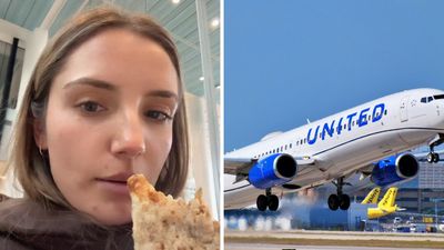 Woman’s United flight strands her in New Jersey. She gets meal and hotel vouchers. Then she tries using them: ‘I go to Starbucks… I get Cinnabon’