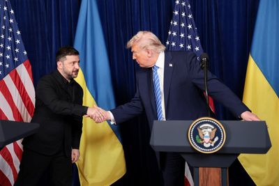 Trump hails ‘terrific’ Ukraine peace plan meeting with Zelensky and claims ‘a lot of progress’ made