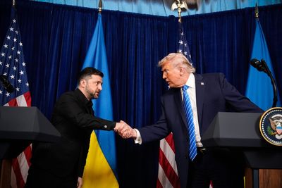 Trump uses Zelensky peace talks to indulge in conspiracy theories about 2020 election and the ‘Russia hoax’