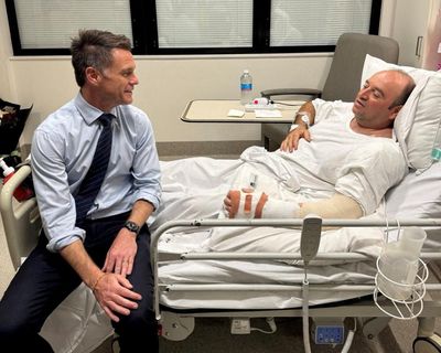 ‘My target was just to take the gun’: wounded hero Ahmed al-Ahmed speaks of saving lives at Bondi beach