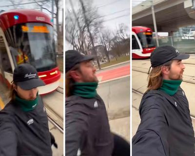 ‘I don’t like winning’: Toronto man outruns streetcars to show up sluggish transit network