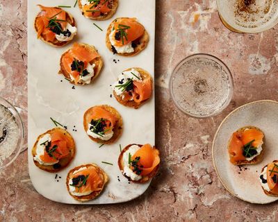 Festive finger food: how to use Christmas leftovers to make New Year’s Eve canapes