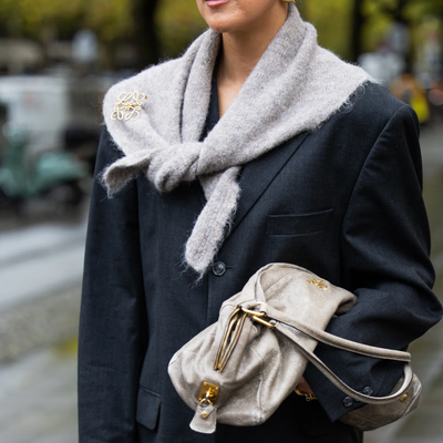 5 Ways to Wear a Triangle Scarf—This Season’s Most In-Demand Accessory