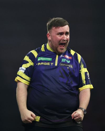 What time is Luke Littler playing tonight at the World Darts Championship?