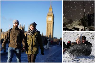 Weather: London among areas under cold weather alert as snow and ice hit UK