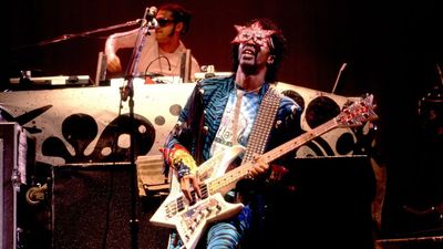 “All I remember is thinking that the bass turned into a snake. I broke all the strings, threw it down and left the stage”: Bootsy Collins was tripping on LSD when he took the James Brown bass chair to its most in-your-face level