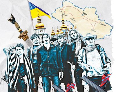 ‘Playing in a war zone isn’t for most people’: the British band braving drone strikes and pneumonia to tour Ukraine