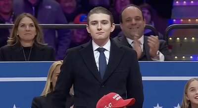 Trump Mocked After Hailing Barron's 'Unbelievable Aptitude In Technology' For Switching On A Laptop