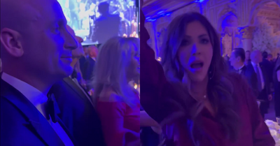Kristi Noem Seen Dancing to 'Ice Ice Baby' Alongside Stephen Miller At Trump's NYE Bash