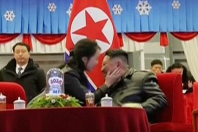 Watch: Kim Jong Un’s daughter kisses father during rare public appearance