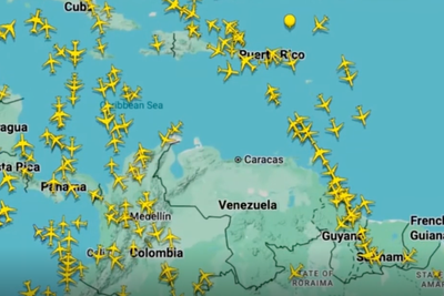 Flight radar shows no planes over Venezuela as explosions rock nation after US strikes