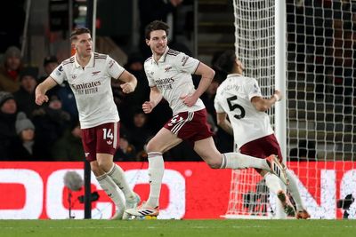Bournemouth 2-3 Arsenal: Declan Rice back with a brace as Gunners extend lead at top