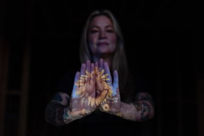 Amid wildfire grief, an LA-area resident sowed sunflowers and hope where her home once stood