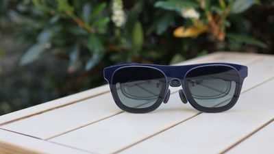 The Xreal 1S glasses put a big virtual screen in front of your face, and I'm loving the simplicity and pure entertainment value