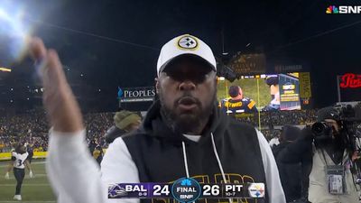 Mike Tomlin Beat His Chest and Blew a Kiss After Steelers’ Wild Win vs. Ravens