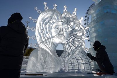 Pictures of the spectacular Harbin ice festival currently lighting up northern China