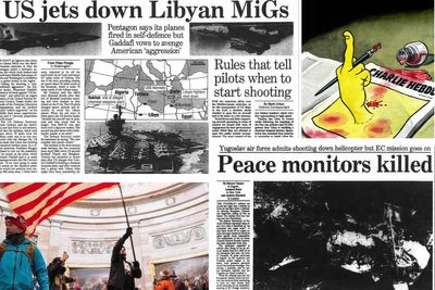 This Week in History: Gunned-down aircraft, Charlie Hebdo and the storming of Capitol Hill