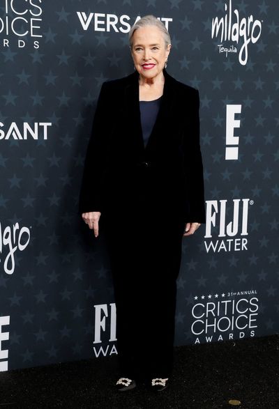 Kathy Bates wears chic suit at Critics Choice Awards after 100lbs weight loss