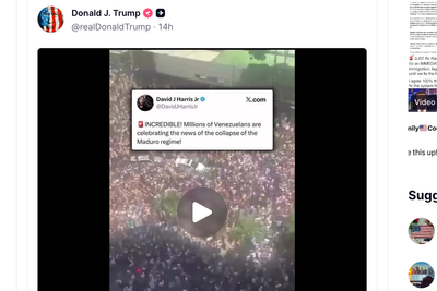 Trump shared video of Venezuelans ‘celebrating’ Maduro’s capture. The footage is 17 months old