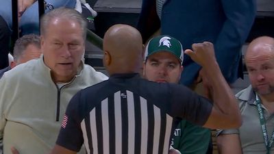 Tom Izzo Supports Ref Who Ejected Former MSU Star From Courtside Seat in Strange Scene