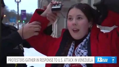 Trump administration proves that free speech is a lie as woman gets arrested mid-interview for criticizing president’s interference in Venezuela