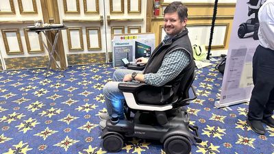 I just rode this self-driving four-wheeled vehicle, and it's so fun I'm going to lose my step goals for the year