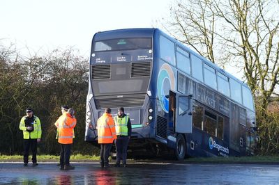 Two school buses crash in separate incidents amid Met Office ice alert