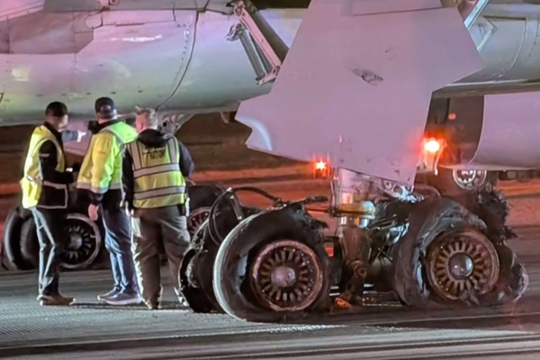 Boeing 767’s tires blow out and melt upon landing in Atlanta terrifying passengers and causing delays