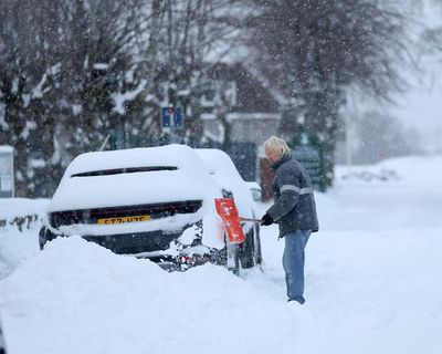 Two school buses crash as arctic weather continues to sweep UK
