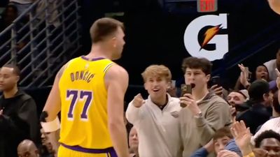 Luka Dončić Yelled Profane Message to Courtside Fan After Wild Three-Pointer