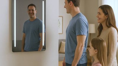 This smart mirror uses selfies to give you health and wellness tips